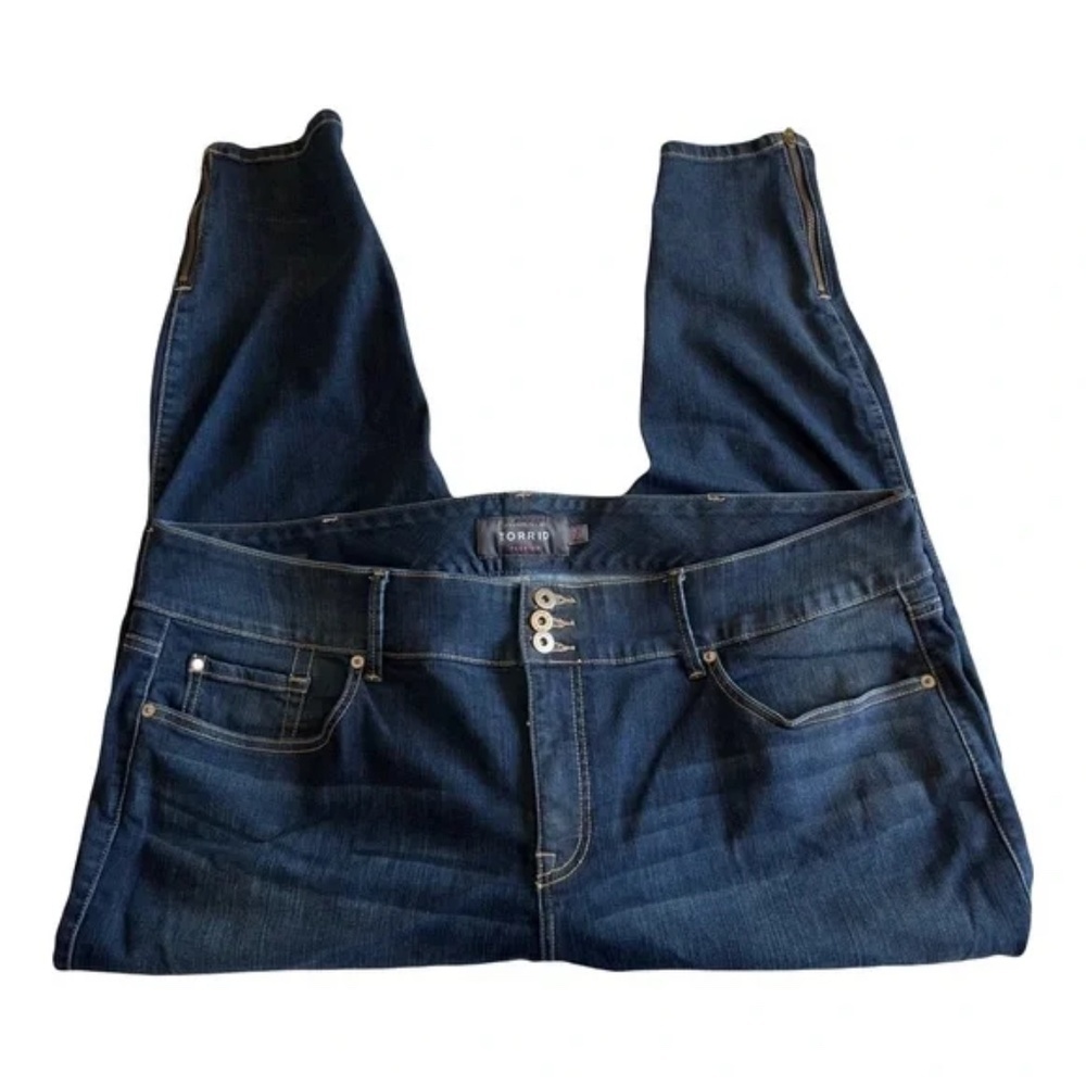 Torrid | Premium Dark Wash High Rise Denim Ankle Zip Jegging Jeans, SIze 26R